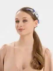 Индиго свадебный гребень