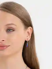 Индиго свадебный комплект украшений: колье и серьги