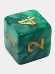 Зеленый игральные кости-дайсы для настольных и ролевых игр, 7 штук в наборе, Dungeons and Dragons