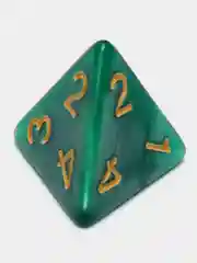 Зеленый игральные кости-дайсы для настольных и ролевых игр, 7 штук в наборе, Dungeons and Dragons