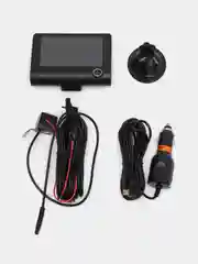 Черный видеорегистратор автомобильный с 3 камерами Video Cardvr Full HD, регистратор