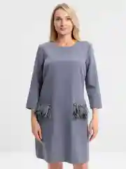 Серебряный женское платье