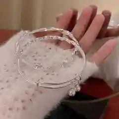 Браслет женский, бижутерия, серебро