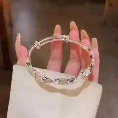 Браслет женский, бижутерия, серебро