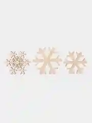 Заготовки для поделок снежинки новогодние, из дерева