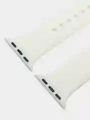 Белый ремешок для Apple Watch 3, 4, 5, 6, SE, 7, 8, ultra, силиконовый