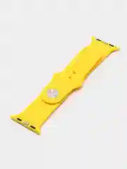 Желтый ремешок для Apple Watch 3, 4, 5, 6, SE, 7, 8, ultra, силиконовый