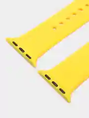 Желтый ремешок для Apple Watch 3, 4, 5, 6, SE, 7, 8, ultra, силиконовый