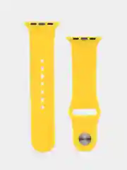Желтый ремешок для Apple Watch 3, 4, 5, 6, SE, 7, 8, ultra, силиконовый