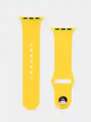 Желтый ремешок для Apple Watch 3, 4, 5, 6, SE, 7, 8, ultra, силиконовый
