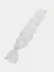 Белый волосы цветные, канекалон