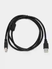 Черный кабель провод для принтера, сканера USB BM (шт)-АM (шт) USB 2.0, МФУ, 1,5 м шнур