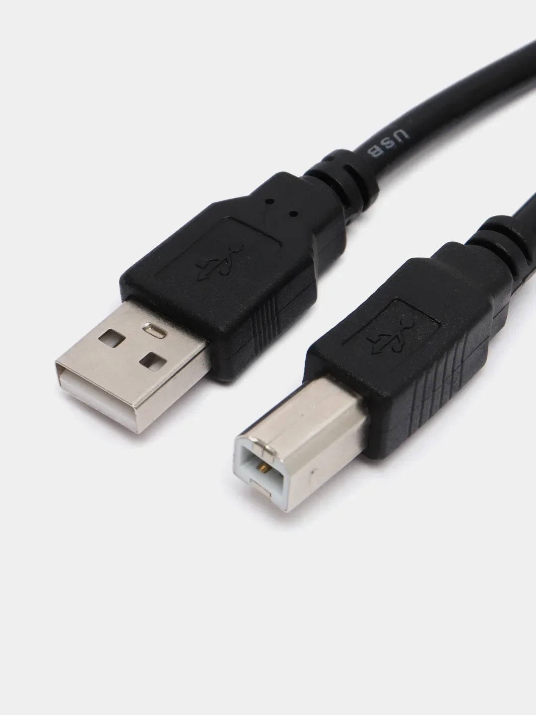 Черный кабель провод для принтера, сканера USB BM (шт)-АM (шт) USB 2.0, МФУ, 1,5 м шнур