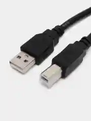 Черный кабель провод для принтера, сканера USB BM (шт)-АM (шт) USB 2.0, МФУ, 1,5 м шнур