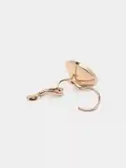 Золотой женские серьги с кристаллами Swarovski