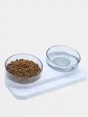 Миска двойная для кошек и собачек