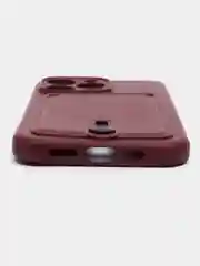 Бордовый чехол для iPhone 12/13/13Pro