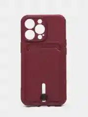 Бордовый чехол для iPhone 12/13/13Pro