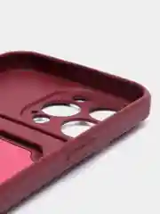 Бордовый чехол для iPhone 12/13/13Pro