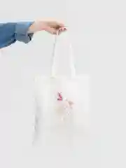 Кораллово-розовый сумка-шоппер с эстетичным принтом для спорта, принт "Скетч"
