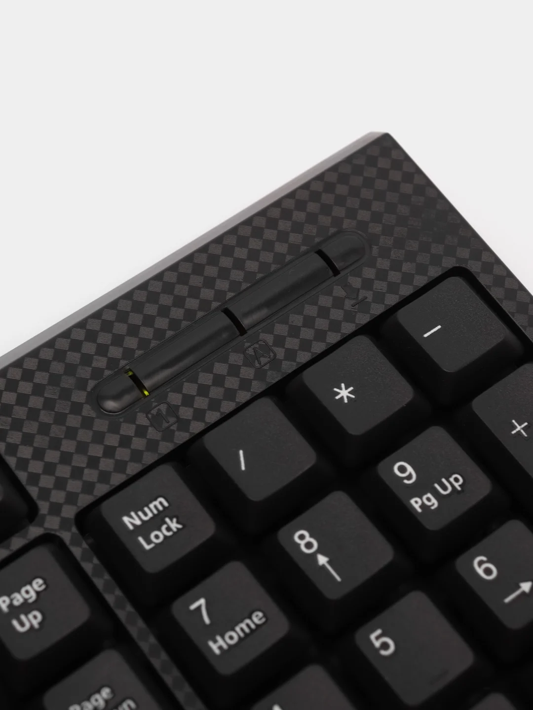 Черный офисный набор CBR KB SET 711 Carbon: клавиатура и компьютерная мышь
