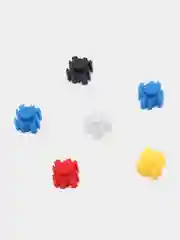 Голубой конструктор пиксельный, 3D конструктор, развивающая игрушка