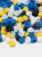Голубой конструктор пиксельный, 3D конструктор, развивающая игрушка