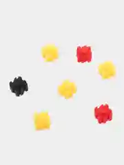 Желтый конструктор пиксельный, 3D конструктор, развивающая игрушка