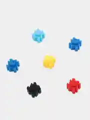 Красный конструктор пиксельный, 3D конструктор, развивающая игрушка
