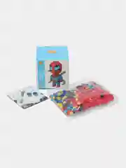 Красный конструктор пиксельный, 3D конструктор, развивающая игрушка