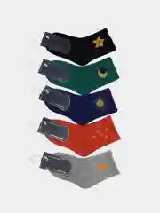 Черный носки детские, 5 штук