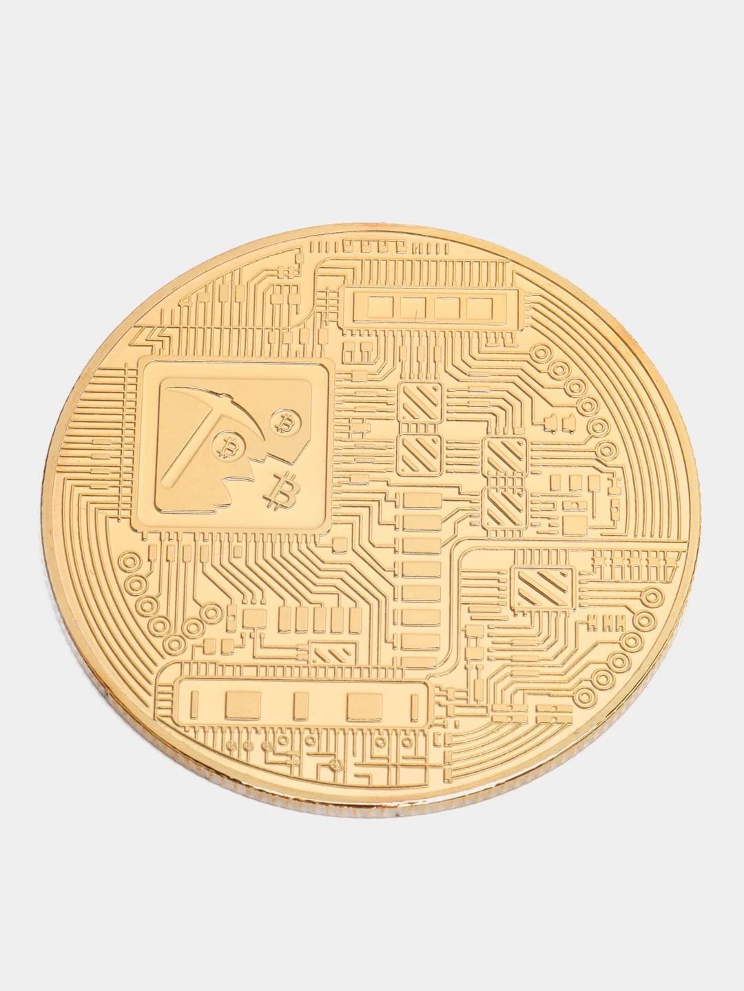 Монета Биткоин / Bitcoin / Сувенирная монета / Сувенир