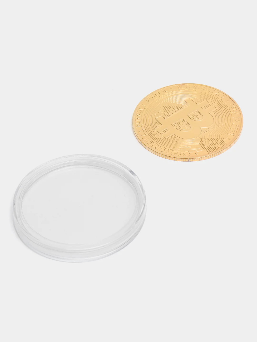 Монета Биткоин / Bitcoin / Сувенирная монета / Сувенир