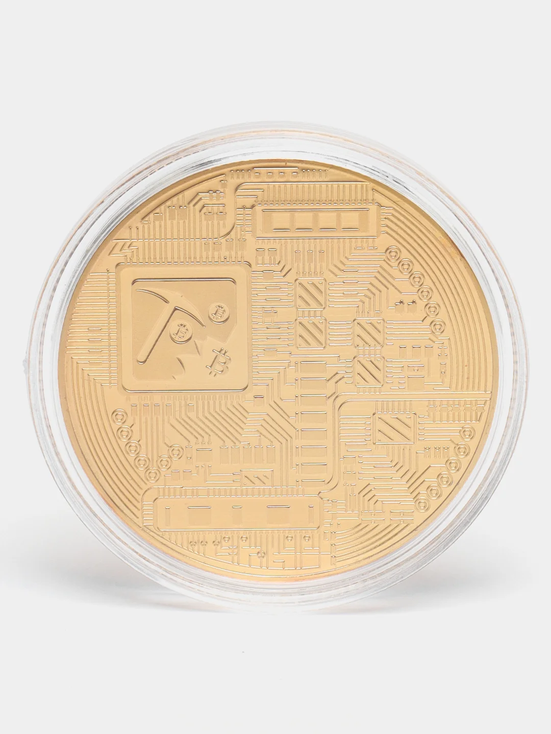 Монета Биткоин / Bitcoin / Сувенирная монета / Сувенир