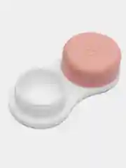 Коралловый меланж набор/контейнер для хранения контактных линз с пинцетом