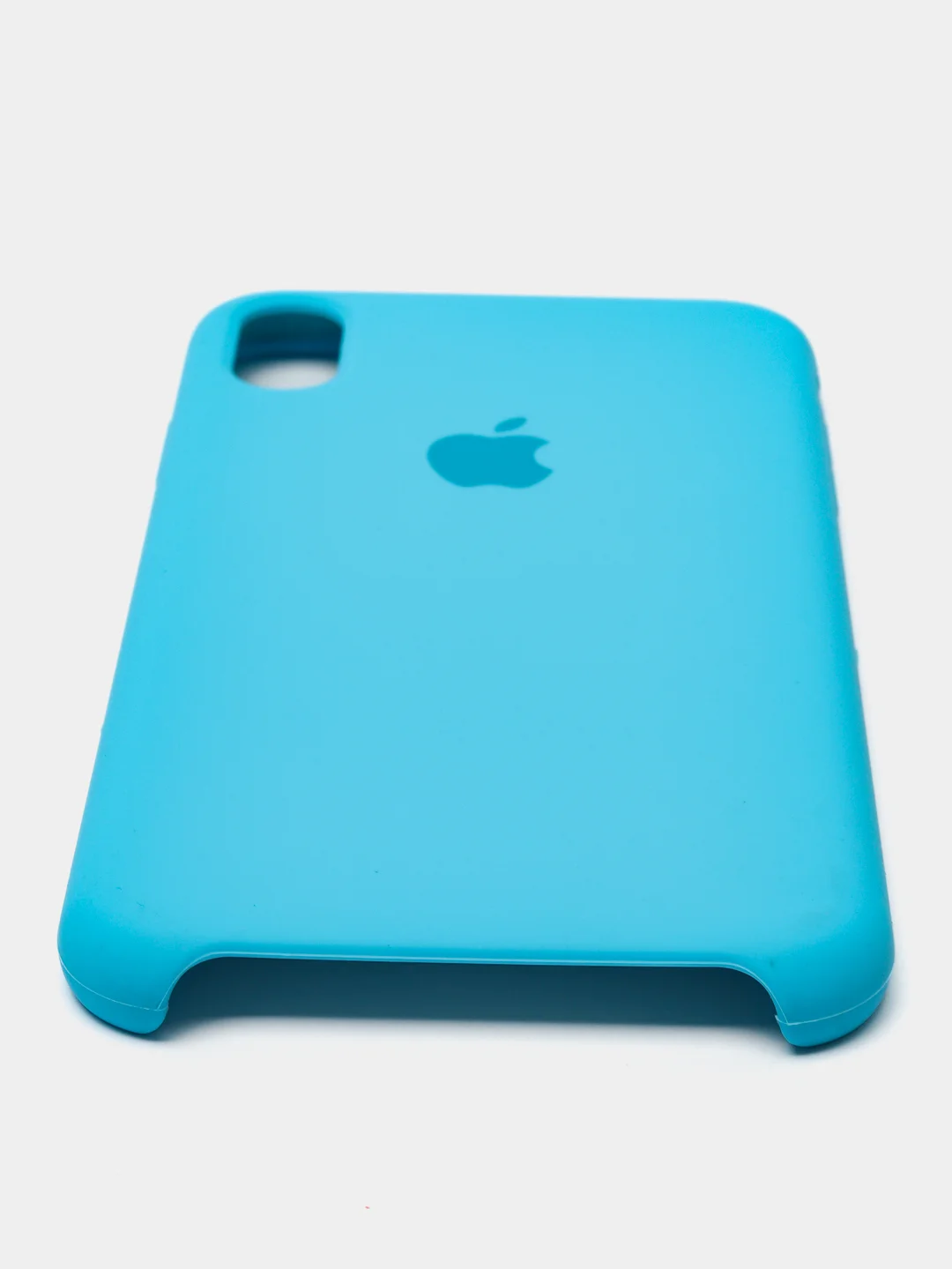 Голубой чехол силиконовый на iPhone XS Max, 11 Pro, 11 Pro Max, 12 Mini, 12 Pro Max, 13 Mini
