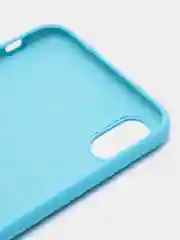 Голубой чехол силиконовый на iPhone XS Max, 11 Pro, 11 Pro Max, 12 Mini, 12 Pro Max, 13 Mini