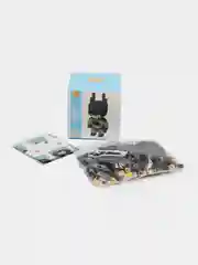 Черный конструктор пиксельный, 3D конструктор, развивающая игрушка
