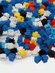 Синий конструктор пиксельный, 3D конструктор, развивающая игрушка
