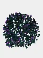 Зеленый конструктор пиксельный, 3D конструктор, развивающая игрушка