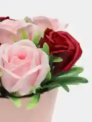 Кораллово-розовый букет из вспененного мыла ручной работы, подарок учителю,коллеге ,подарочный набор"Розы"