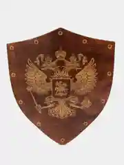 Коричневый подставка для шампуров "Щит"