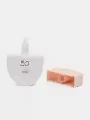 Розовый солнцезащитный крем-лосьон для чувствительной кожи лица Jomtam SPF50+ PA+++