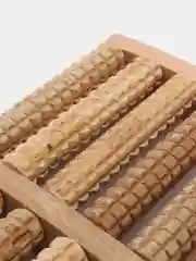 Деревянный, роликовый массажер для ног