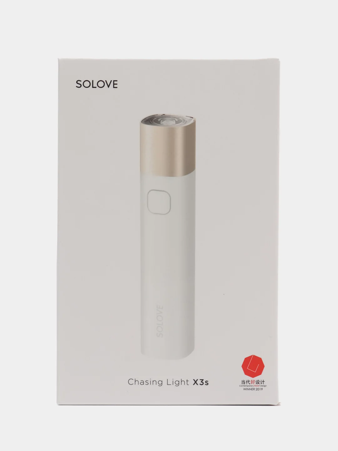 Черный фонарик-аккумулятор Xiaomi SOLOVE X3s Portable Flashlight Power Bank 3000 mAh USB-C