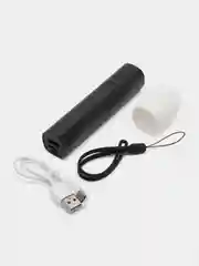 Черный фонарик-аккумулятор Xiaomi SOLOVE X3s Portable Flashlight Power Bank 3000 mAh USB-C