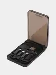 Набор для зарядки телефона 3 в 1, универсальный, с разъёмами lightning MicroUSB Type-c