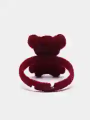 Коралловый меланж кольцо с плюшевым зайцем, медведем, женское украшение, регулируемое