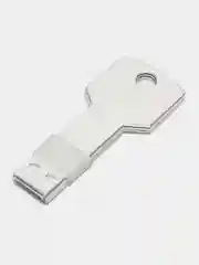 Серый металлик флешка USB, флеш-накопитель объемом 64 Гб