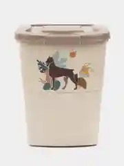 Бежевый контейнер для корма "Dogs" 36л